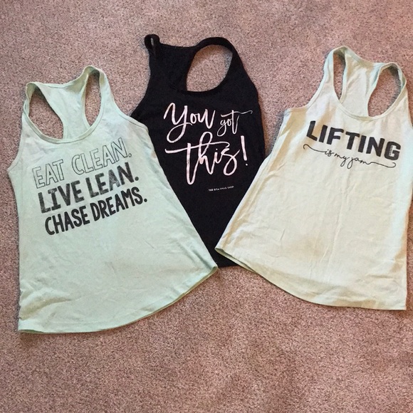 Tops - Set of 3 workout tank tops